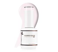 Nicedeco Rubber Base 15ML Vernis Semi Permanent Gel Sans HEMA Naturel Nude UV LED Gel Polish Renforcement et Réparation de Manucure Nail Art (R15)