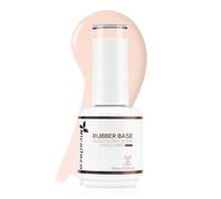 Nicedeco Rubber Base 15ML Vernis Semi Permanent Gel Sans HEMA Naturel Nude UV LED Gel Polish Renforcement et Réparation de Manucure Nail Art (R19)