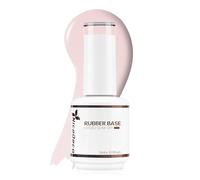 Nicedeco Rubber Base 15ML Vernis Semi Permanent Gel Sans HEMA Naturel Nude UV LED Gel Polish Renforcement et Réparation de Manucure Nail Art (R24)