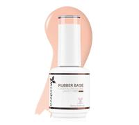 Nicedeco Rubber Base 15ML Vernis Semi Permanent Gel Sans HEMA Naturel Nude UV LED Gel Polish Renforcement et Réparation de Manucure Nail Art (R18)