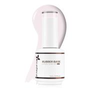 Nicedeco Rubber Base 15ML Vernis Semi Permanent Gel Sans HEMA Naturel Nude UV LED Gel Polish Renforcement et Réparation de Manucure Nail Art (R04)