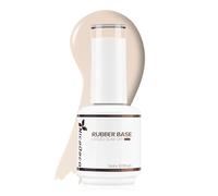 Nicedeco Rubber Base 15ML Vernis Semi Permanent Gel Sans HEMA Naturel Nude UV LED Gel Polish Renforcement et Réparation de Manucure Nail Art (R17)