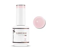 Nicedeco Rubber Base 15ML Vernis Semi Permanent Gel Sans HEMA Naturel Nude UV LED Gel Polish Renforcement et Réparation de Manucure Nail Art (R22)