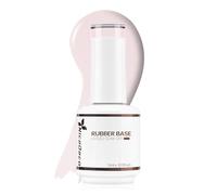 Nicedeco Rubber Base 15ML Vernis Semi Permanent Gel Sans HEMA Naturel Nude UV LED Gel Polish Renforcement et Réparation de Manucure Nail Art (R23)