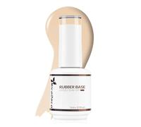 Nicedeco Rubber Base 15ML Vernis Semi Permanent Gel Sans HEMA Naturel Nude UV LED Gel Polish Renforcement et Réparation de Manucure Nail Art (R11)
