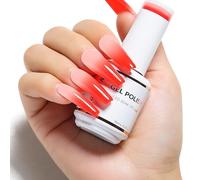 Nicedeco Vernis Semi Permanent Caméléon Change de Couleurs Température 15ML Vernis à Ongle Thermique UV LED Gel - Rouge à Rose