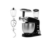 Niceey Robot Cuisine Multifonctions - Pâtissier, Blender Professionnel Universel Hachoir à Viande Electrique avec Mixeur Verre - 1500W - Bol Acier