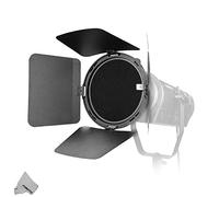 NiceFoto FD-110 Adaptateur de Mise au Point de la lumière à Montage Fresnel avec Portes de Grange pour éclairage vidéo LED à Montage Bowens Aputure COB 120D II, 300D, Nicefoto HB-1000B II, HA-3300B