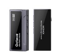 NICEHCK Octave HiFi Amplificateur DAC audio portable avec ES9039Q2M, adaptateur dongle USB compact pour IEM et casque, volume à 100 niveaux, double ampli opérationnel, micro intégré, corps en