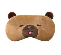 NICEIN Capybara Masque de sommeil 3D amusant, très doux avec sangle réglable, masque de sommeil, masque de sommeil pour femme et homme, pour pause, voyage, bloque la lumière