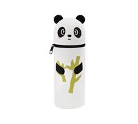 NICEIN Kawaii éTui éCole 2 en 1 en, Silicone Souple Trousse Crayon, Accessoire Bureau Trousse Enfant Pencil Case pour Halloween & Paques Cadeau, Cute Ours Trousses Stylo pour GarçOns Filles (Blanc-B)