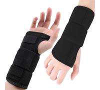 NICEIN Respirant Attelle Poignet, Attelle de Poignet Protège Pour Main Droite/Gauche Réglable, Bandage Maintien Poignets Pouce, Pour Les Fractures, Entorse, Tendinite (L)