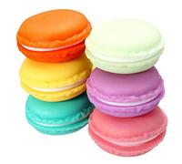 Nicejoy Mini Macaron Boîte de bijoux Boîte de rangement Pill Box Organisateur Ecouteur conteneur multi-usages Macaron Case