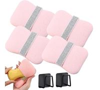 Nicelifehack Double Sided Bath Foaming Bag, 2-in-1 Exfoliating Bar Soap Pouch, Exfoliating Mesh Pouch for Bar Soap Anti Slip Soap Holder, Quick Lather & Reusable Mesh for Men & Women(Light Pink*4)