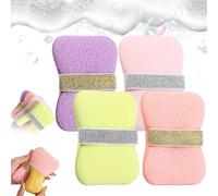 Nicelifehack Double-Sided Bath Foaming Bag, 2-in-1 Exfoliating Bar Soap Pouch, Portable Net Sponges for Shower,Quick Lather & Reusable Mesh Soap Holder for Men & Women (4pcs)