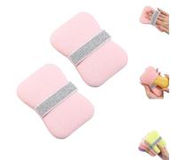 Nicelifehack Double-Sided Bath Foaming Bag, 2 in 1 Nicelifehack Bath Sponges,Sponges for Shower Exfoliating,Quick Lather & Reusable Mesh for Men & Women (light pink 2pcs)