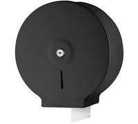 NICEME Distributeur de Serviettes en Papier - Distributeur de Serviettes en Acier Inoxydable verrouillable - Porte-Papier Toilette Professionnels - Diamètre 255mm Broche 40mm - Noir
