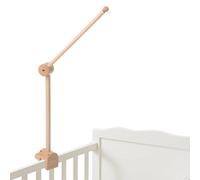 Nicemer Bras mobile en bois pour berceau de bébé 78,7 cm 3D réglable à 360 °, suspension mobile pour berceau de bébé, garçon, fille, décoration de chambre d'enfant