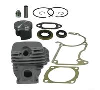 Niceminiwall 026 MS260 Kit de groupe de pistons cylindriques 44 mm avec kit de joints pour accessoires de tronçonneuse Compatible avec équipement électrique extérieur