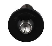 Niceminiwall Accessoires antichocs arrière pour vélos pliants - Vis et couvercle supérieur 66 mm - Argenté/noir - Compatible avec ressort arrière S (Screw + bouchon supérieur)