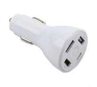 Niceminiwall Adaptateur de chargeur de voiture USB à 4 ports avec USB-C PD et QC Charge rapide, compatible avec plusieurs appareils et protocoles, protection de sécurité intelligente, DC 12 V-24 V