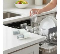 Niceminiwall Amortisseur de ralentissement pour couvercle de lave-vaisselle avec grand couple pour rotation dans le sens contraire des aiguilles d'une montre, construction en alliage de zinc (1)