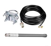 Niceminiwall Antenne extérieure LPWA 915 MHz 5DBi - Pour Nebra pour LoRa pour Bobcat HNT Helium Hotspots - Avec câble d'extension RG58 de 10 m - Adaptateur SMA-RP-SMA