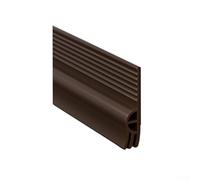 Niceminiwall Bande d'étanchéité de bas de porte en TPE 100 cm, coupe-vent, insonorisante, pour différentes tailles de portes avec colle acrylique, marron/gris foncé/blanc (marron)