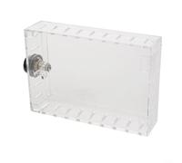 Niceminiwall Boîtier de verrouillage thermostatique en acrylique avec serrure à combinaison Grand couvercle de protection transparent