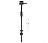 Niceminiwall Boulons de canne robustes de 45,7 cm, loquet de clôture en acier pour portail en bois, vinyle, ancrage au sol antirouille pour sécuriser une ou deux personnes