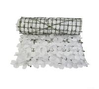 Niceminiwall Brise-vue artificiel en fleur de cerisier pour clôture de jardin - 0,5 m x m - Pare-vent en plastique PE avec feuilles réalistes - Résistant aux UV et au vent (blanc)