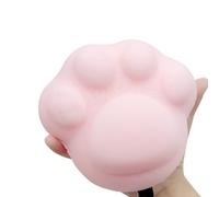 Niceminiwall Brosse de bain pour bébé avec motif pattes de chat mignonnes, éponge de douche douce pour peaux sensibles, pour le bain des pores en nid d'abeille pour un nettoyage en douceur, 1 pièce