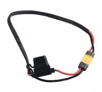 Niceminiwall Câble d'alimentation de batterie électrique 14 AWG en silicone haute résistance 50 A fusible étanche pour contrôleur de batterie au lithium électrique fil de décharge