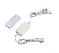 Niceminiwall Câble d'alimentation USB pour télécommande avec minuteur 2/4/6/8/12 heures et 4 réglages de vitesse, cordon USB mâle vers femelle de 2 m compatible avec ventilateurs et lumières USB