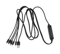 Niceminiwall Câble de commande de la lumière pour plantes avec télécommande et fonction minuterie pour jardinage intérieur - Design à 5 fils, interrupteur de mode lumière rouge/bleue, compact 36 x 5 x