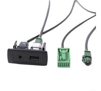 Niceminiwall Câble d'interface audio auxiliaire USB pour voiture avec faisceau de fils compatible avec SLK SL 2008, système Comand NTG 2.5, adaptateur ABS de 150 cm, entrée 12-24 V, 5 V