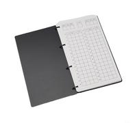Niceminiwall Carnet de bord de plongée étanche avec crayon, polypropylène réinscriptible et couverture compatible avec la plongée sous-marine, la plongée avec tuba et l'entraînement aux sports