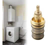 Niceminiwall Cartouche thermostatique de rechange en laiton pour mitigeur de douche, contrôle 20-48 °C avec commande de sécurité à 38 °C, pour robinet encastré