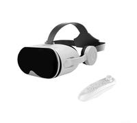 Niceminiwall Casque de réalité virtuelle 3D VR lunettes pour smartphones Android écran 5,5-6,7 pouces, expérience immersive 110° FOV avec contrôleur pour jeux et films (blanc)