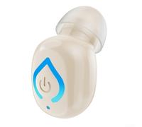 Niceminiwall Casque sans fil à oreille unique longue durée, 10 heures de temps de fonctionnement IPX3, casque HiFi ergonomique pour l'entraînement, la conduite, le bureau (couleur peau)