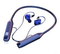 Niceminiwall Casque stéréo sans fil avec bande tour de cou, puce 5.3 avancée, batterie de cycle 50h, affichage LED numérique, équipement audio de sport pour les amateurs (BT-107-2 bleu)