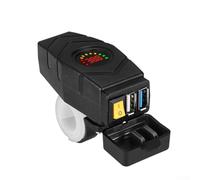 Niceminiwall Chargeur USB 20-80 V E-For pour guidon de vélo avec charge rapide .0 pour motos et scooters électriques 24 V 36 V 48 V 60 V (rouge)