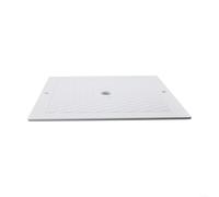 Niceminiwall Couvercle carré de 25,4 cm SPX1082 pour systèmes de piscine enterrée Hayward SP1082E, SP082, SP1083-SP1086 - Couvercle de serrage blanc robuste