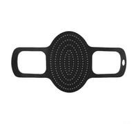 Niceminiwall Doublure en silicone résistante à la chaleur pour rôtir la dinde, cuisson à la vapeur et au four, passe au lave-vaisselle, outil de transfert de cuisine (noir)