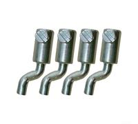 Niceminiwall Embout de câble de tondeuse en forme de Z, bouchon de câble d'accélérateur compatible avec câble de 2 mm, convient pour la réparation d'équipement extérieur (4 pièces)