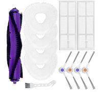 Niceminiwall Ensemble d'accessoires pour robot aspirateur compatible avec Narwal For Freo - Kit de rechange de 12 pièces avec brosse principale, brosses latérales, lingettes en microfibre