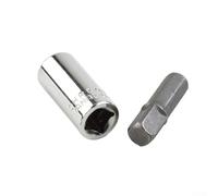 Niceminiwall Ensemble d'adaptateurs de douille de perceuse en acier au chrome vanadium, tige hexagonale de 10,2 cm à 10,2 cm, convertisseur d'entraînement carré avec roulement à billes à ressort pour