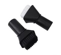 Niceminiwall Ensemble de brosses à poils durs et souples pour Karcher WD 2/3/4/5/6, pièce de rechange 2.863-221.0 avec adaptateur pour nettoyage intérieur de voiture (noir + blanc)