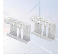 Niceminiwall Ensemble de clips de drainage de l'eau en alliage d'aluminium avec design anti-obstruction pour un retrait efficace de la boue et un ajustement des bords du module PV, compatible avec 30