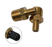 Niceminiwall Ensemble de valve de pneu en laiton pour voiture et moto, tiges de valve de remplissage de réservoir gonflable en caoutchouc de 6,35 mm, accessoires de roue durables et résistants aux